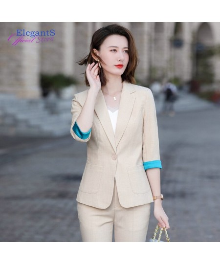 2023 Summer Office Work 2 Pieces Skirt Blazer Set Women Skirt Suits Business Lady Uniform Autumn Korean JackeT Tops Skirt $59...