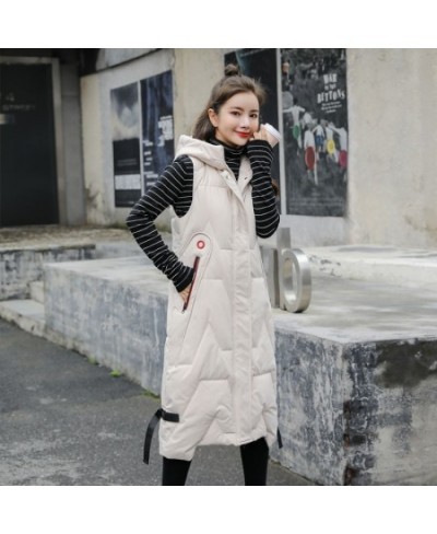 Autumn Winter Women Warm Vest Solid Mid-length Hooded Slim Outerwear Spring Thicken Cotton Waistcoat Female $53.02 - Jackets ...