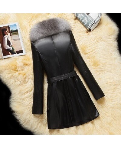 Winter Women Plus size Leather Fur Jackets Women's Overcoat Imitate Fox Wool Self-cultivation Manteau Femme Hiver Faux $72.37...