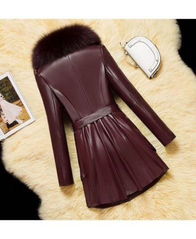 Winter Women Plus size Leather Fur Jackets Women's Overcoat Imitate Fox Wool Self-cultivation Manteau Femme Hiver Faux $72.37...