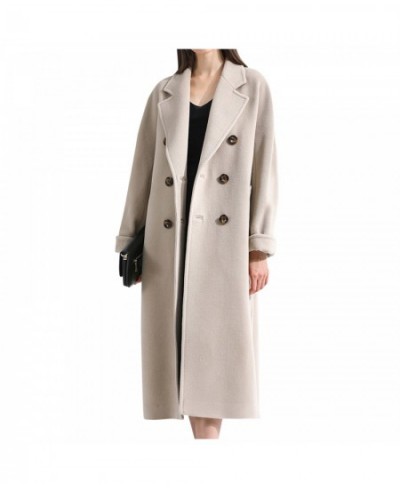 Winter New Women's Office Long-sleeved Double-breasted Cotton Coat Coat Female Ladies Wool Coat Fashion Fall Clothes for Wome...