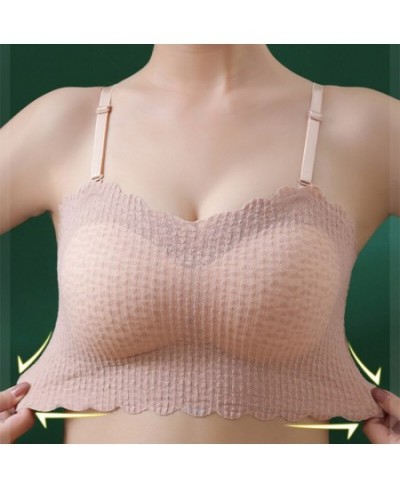 Sexy Bra Crop Tops Women Invisible Wire-Free Bralette Camisole Solid Tank Seamless One-Piece Camis Tube Tees Underwear Linger...