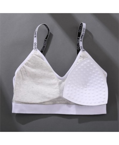 Deep V Women Tops Fashion Letter Strap Bralette Girls Padded Bras M-2XL Plus Size Female Crop Top Ladies Sexy Lingerie $13.79...