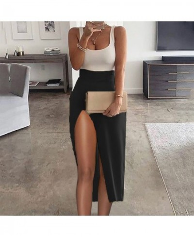 Summer Vintage Holiday High Slit Beach Dress Elegant Sexy Patchwork Bodycon Dresses Women 2022 Casual Sleeveles Tank Dress $3...