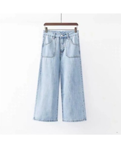 Oversize 6xl Ankle-length Baggy Denim Pants Women Straight Leg Jeans High Waist Pantalones Classic Capris Korean Fashion $36....