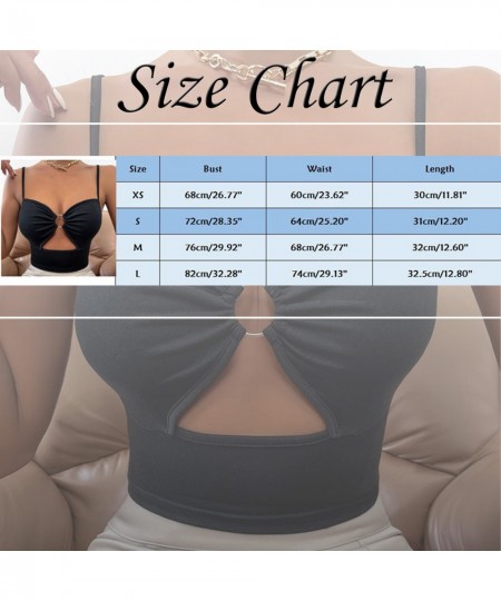 women tank top tummy control Sexy Solid Color Stitching Ring Hollow Chest Wrapping Sexy Suspender Vest Intimates langerie sex...