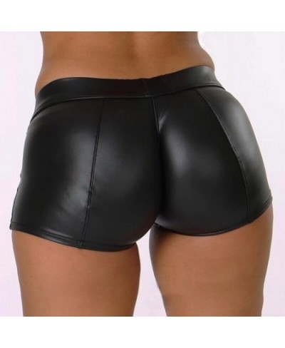 Leather Shorts Women High Waist Bodycon Push Up Black Short Joggers Sports Fitness Womens Sexy Slim Shorts Spodenki Damskie $...