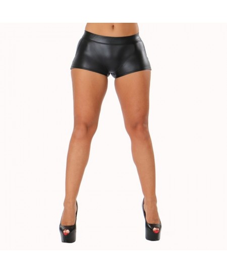 Leather Shorts Women High Waist Bodycon Push Up Black Short Joggers Sports Fitness Womens Sexy Slim Shorts Spodenki Damskie $...