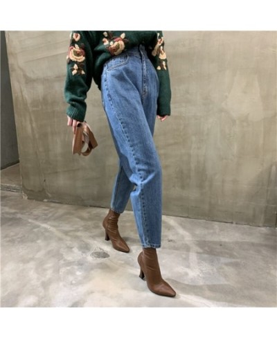 Loose Straight Denim Trousers Button Chic Pants 2023 New Vintage Women's High Waist Jeans Pants Blue Streetwear Female Pocket...