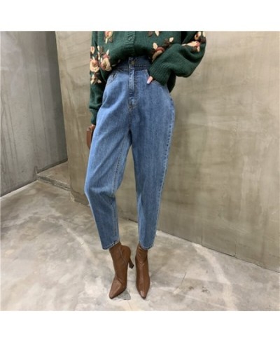 Loose Straight Denim Trousers Button Chic Pants 2023 New Vintage Women's High Waist Jeans Pants Blue Streetwear Female Pocket...