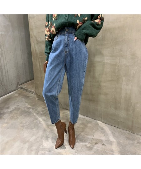 Loose Straight Denim Trousers Button Chic Pants 2023 New Vintage Women's High Waist Jeans Pants Blue Streetwear Female Pocket...