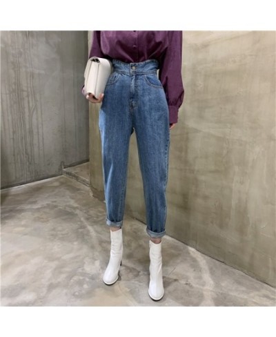 Loose Straight Denim Trousers Button Chic Pants 2023 New Vintage Women's High Waist Jeans Pants Blue Streetwear Female Pocket...