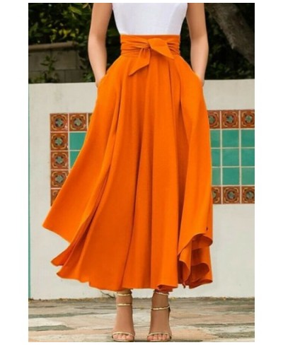 2023 New Fashion Women's Pleated Maxi Skirts Lady Elegant Evening Party High Waist A-Line Skirt Plus Size $34.03 - Skirts