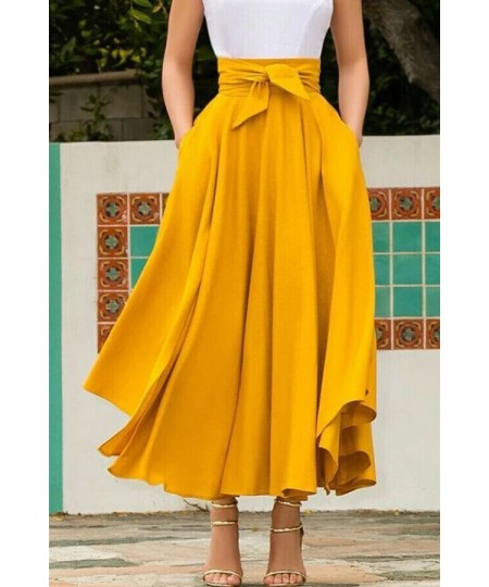 2023 New Fashion Women's Pleated Maxi Skirts Lady Elegant Evening Party High Waist A-Line Skirt Plus Size $34.03 - Skirts