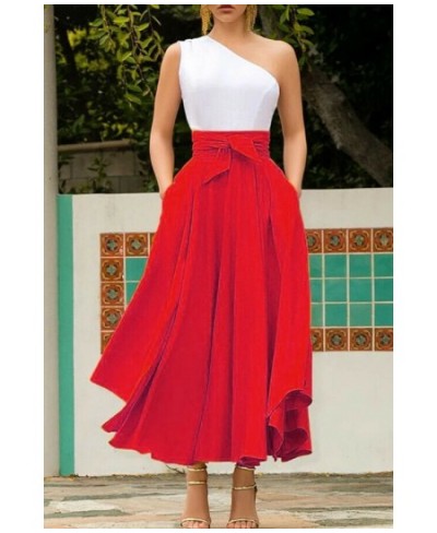 2023 New Fashion Women's Pleated Maxi Skirts Lady Elegant Evening Party High Waist A-Line Skirt Plus Size $34.03 - Skirts