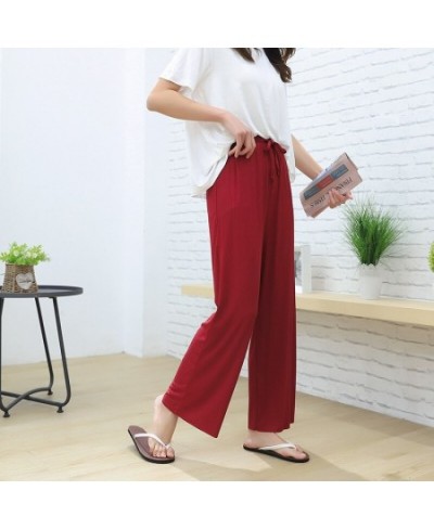 New Pajama Simplicity Loose Comfortable Pants Home Stretch Modal Casual Sports Trousers Spring Autumn Pijama Feminino $28.79 ...