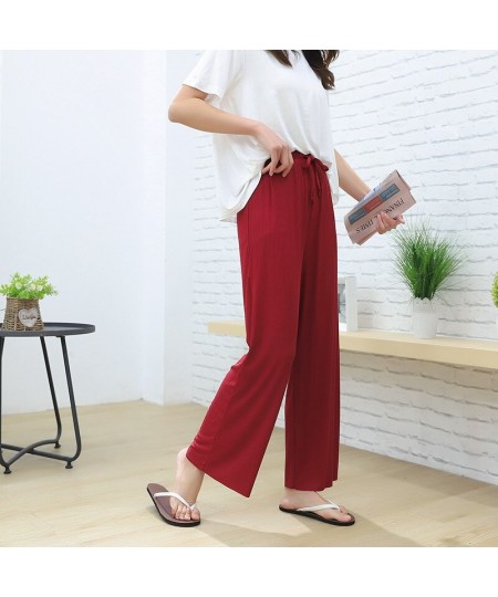 New Pajama Simplicity Loose Comfortable Pants Home Stretch Modal Casual Sports Trousers Spring Autumn Pijama Feminino $28.79 ...