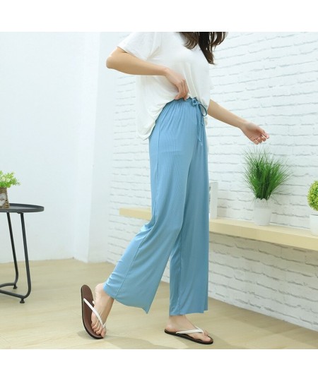 New Pajama Simplicity Loose Comfortable Pants Home Stretch Modal Casual Sports Trousers Spring Autumn Pijama Feminino $28.79 ...