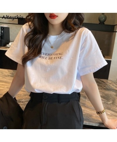 T-shirts Women Loose Simple Mujer De Moda Students Candy Color Camisetas Female Round Neck Casual Korean Style Summer $22.09 ...