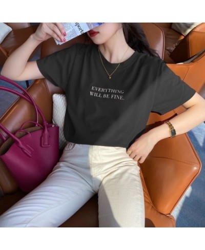 T-shirts Women Loose Simple Mujer De Moda Students Candy Color Camisetas Female Round Neck Casual Korean Style Summer $22.09 ...