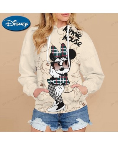 Women Sweatshirt Jacket Clothes Hoodies Women's Pockets Long Sleeve Pullovers Minnie Mickey Mouse Female Tops 5XL $35.33 - Ho...