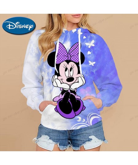 Women Sweatshirt Jacket Clothes Hoodies Women's Pockets Long Sleeve Pullovers Minnie Mickey Mouse Female Tops 5XL $35.33 - Ho...