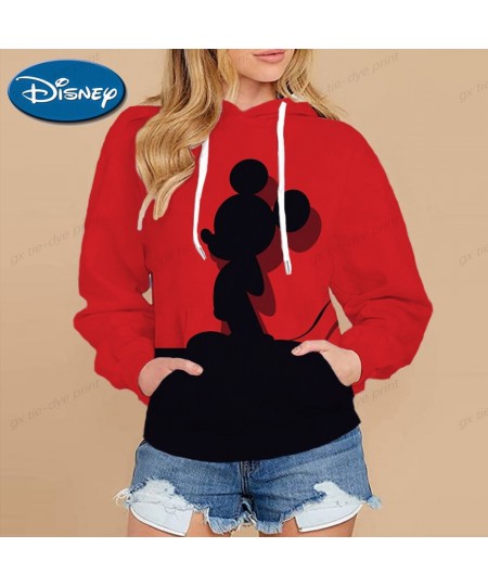 Women Sweatshirt Jacket Clothes Hoodies Women's Pockets Long Sleeve Pullovers Minnie Mickey Mouse Female Tops 5XL $35.33 - Ho...