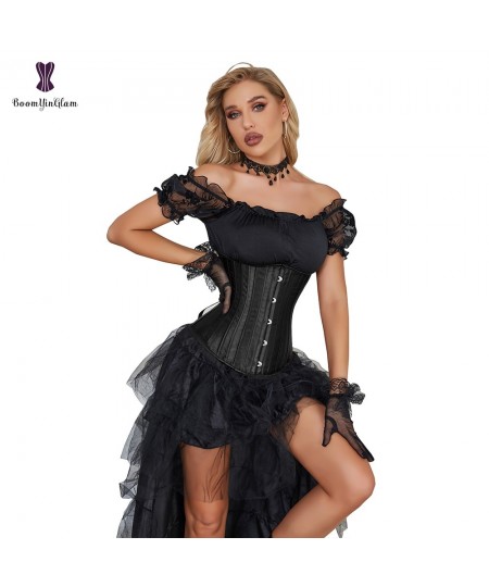 Black Nude Brown Women's Waist Cincher Shaper 26 Steel Boned Underbust Waist Training Corset Size XXS-6XL 8001 $33.90 - Under...