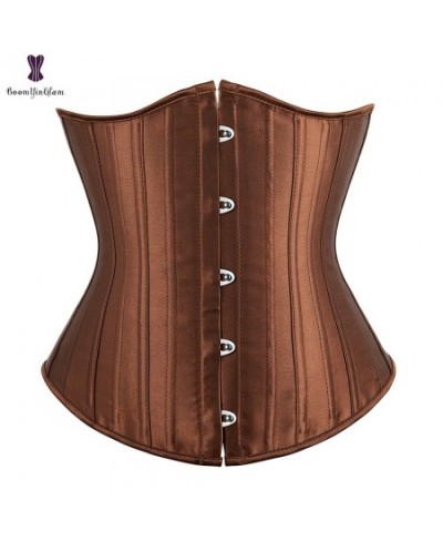 Black Nude Brown Women's Waist Cincher Shaper 26 Steel Boned Underbust Waist Training Corset Size XXS-6XL 8001 $33.90 - Under...