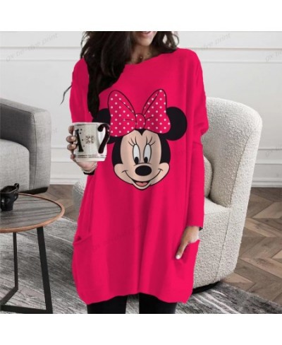 Minnie Mickey Mouse Long Sleeve Tops Women TShirts Ladies Tops 2022 T Shirt Printing Autumn Spring Female Clothing Femme $30....