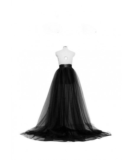 Women Long Maxi Tutu Skirt Princess Ballet Tulle Pleated Skirt Wedding Party Prom Rockabilly Evening Elastic Skirt $24.22 - S...