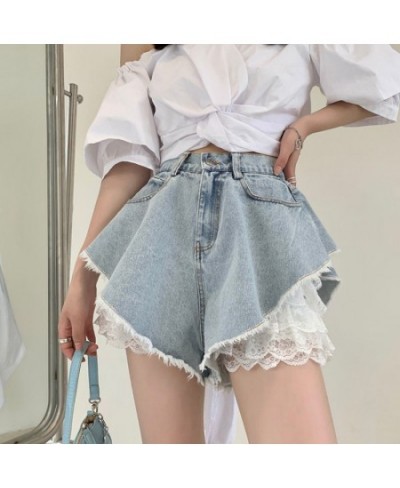 Sets Women Summer Vintage Fashion All-match Elegant Pockets Ulzzang Daily Sweet Loose Ins Chic Denim Leisure Sexy Ladies Fit ...