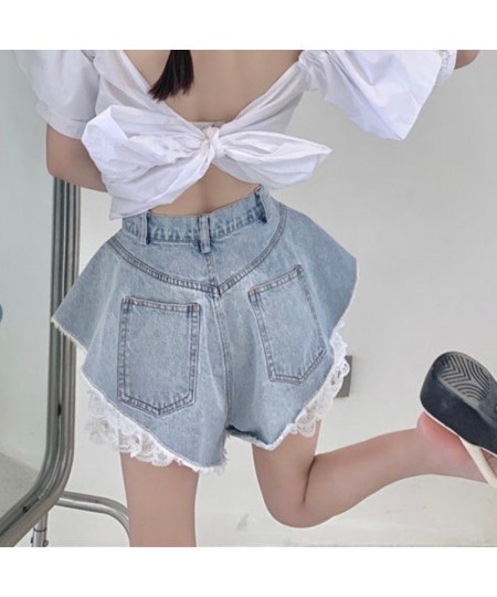 Sets Women Summer Vintage Fashion All-match Elegant Pockets Ulzzang Daily Sweet Loose Ins Chic Denim Leisure Sexy Ladies Fit ...