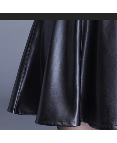 pleated pu leather mini skirts women Streetwear Zippper Punk fashion style Sexy Rushed Casual Skirts For Womens 2023 $51.30 -...