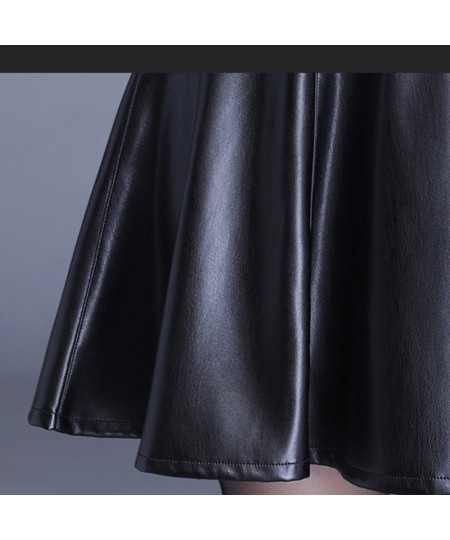 pleated pu leather mini skirts women Streetwear Zippper Punk fashion style Sexy Rushed Casual Skirts For Womens 2023 $51.30 -...