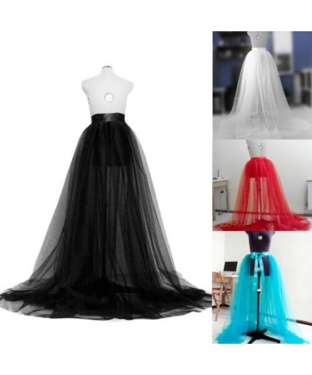 Women Long Maxi Tutu Skirt Princess Ballet Tulle Pleated Skirt Wedding Party Prom Rockabilly Evening Elastic Skirt $24.22 - S...