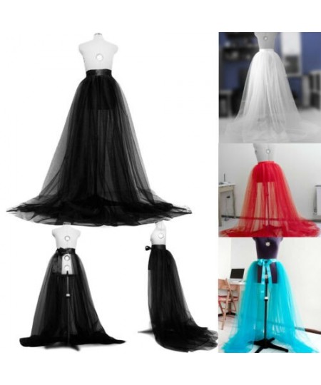 Women Long Maxi Tutu Skirt Princess Ballet Tulle Pleated Skirt Wedding Party Prom Rockabilly Evening Elastic Skirt $24.22 - S...