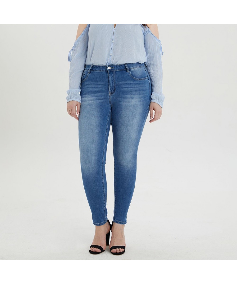 2023 Spring New Women's Stretchable Denim Jeans for Woman Mid Waist Slim Jeans $44.85 - Jeans