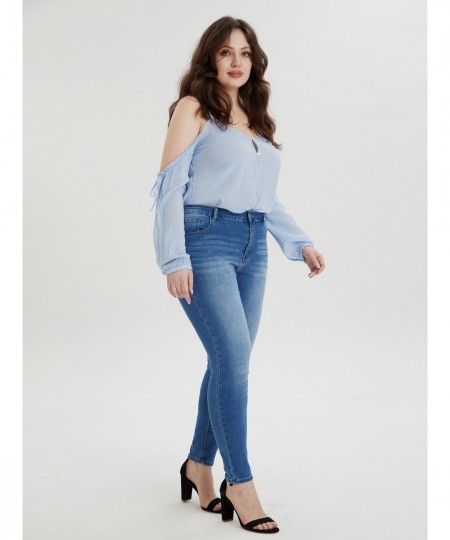 2023 Spring New Women's Stretchable Denim Jeans for Woman Mid Waist Slim Jeans $44.85 - Jeans