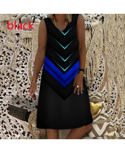 Women's Fashion Loose Casual New Sleeveless Print Dress Summer Sexy Mini Dress Plus Size XS-9XL $29.58 - Dresses