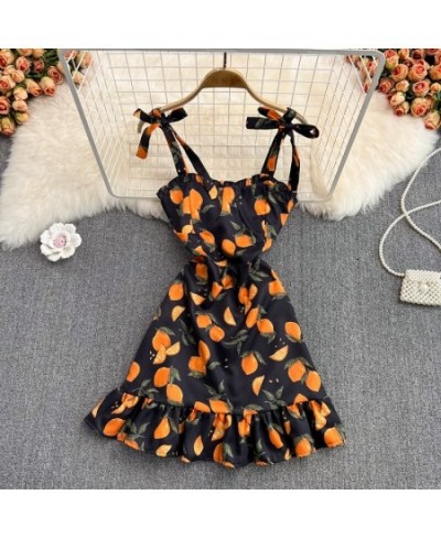 Casual Floral Print Dress Elegancia Mujer Tenue Sexy Femme Beach Dresses for Women 2022 Sleeveless Vestidos Mujer $35.81 - Dr...