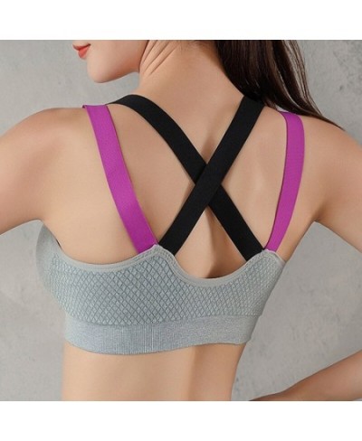 Women Criss-Cross Back Padded Strappy Bras Medium Support Bra with Removable Cups Wireless Bra $22.06 - Underwear