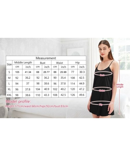 Women Sexy Spaghetti Strap Satin Nightgown Cowl Neck Split Sleep Dress Lingerie $22.64 - Sleepwears