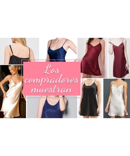 Women Sexy Spaghetti Strap Satin Nightgown Cowl Neck Split Sleep Dress Lingerie $22.64 - Sleepwears