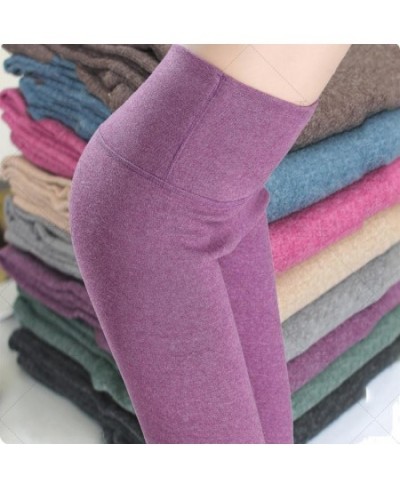 Women 2023 Autumn Winter Thick Warm Cotton Leggings Female High Waist Fitness Slim Skinny Pants New Ladies Stretch Legging L4...