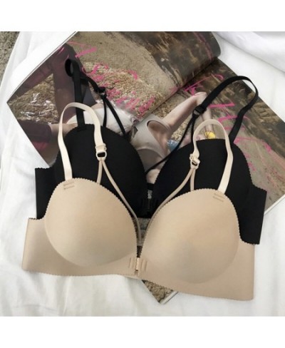 Women Sexy Bra Strapless Seamless Backless Bra Women Front Buckle Push Up Bra Brassiere $20.11 - Underwear