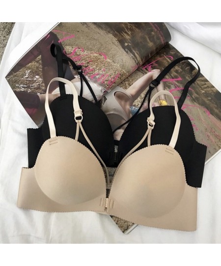 Women Sexy Bra Strapless Seamless Backless Bra Women Front Buckle Push Up Bra Brassiere $20.11 - Underwear