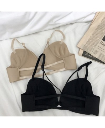 Women Sexy Bra Strapless Seamless Backless Bra Women Front Buckle Push Up Bra Brassiere $20.11 - Underwear