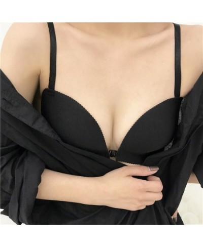 Women Sexy Bra Strapless Seamless Backless Bra Women Front Buckle Push Up Bra Brassiere $20.11 - Underwear