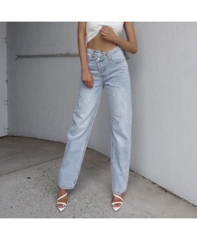 New Casual Fashion Streetwear Blue Wide Leg High Waist Jeans Women 2022 Harajuku Boyfriend Long Bottom Jeans Loose Pants $35....